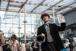 Newspaper boys in Manchester...